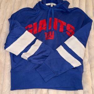 Junk Food Clothing Blue Giants Hoodie with White and Red Accents